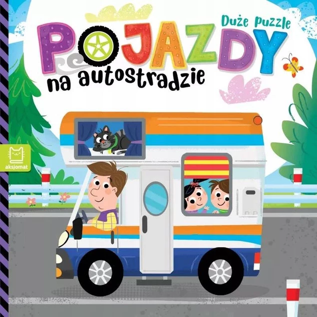 KSIĄŻECZKI DLA DZIECI DUŻE PUZZLE POJAZDY