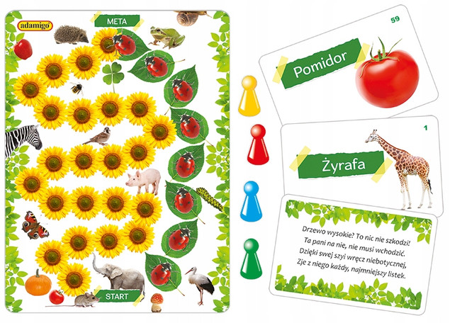 Adamigo: Edukacyjny Quiz Przyrodniczy z Zagadkami - Gra Planszowa