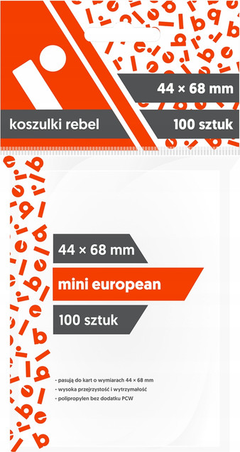Koszulki na karty 44x68 mm Rebel 100 sztuk
