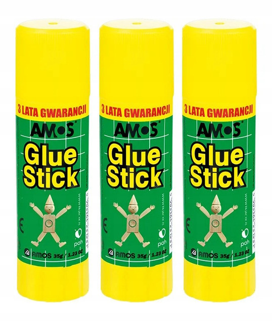 Klej w sztyfcie AMOS 35g x3