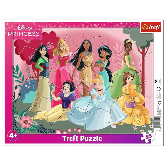 Puzzle Trefl 25 elementów Puzzle ramkowe Disney 25 el. Czas księżniczek