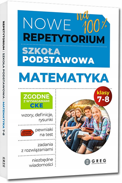 Nowe Repetytorium Szkoła Podstawowa MATEMATYKA kl. 7-8 2026 Greg
