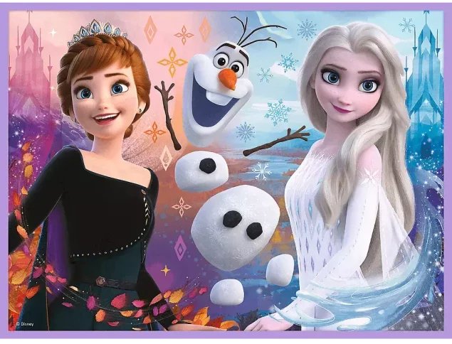 PUZZLE 2w1 + MEMOS ELZA OLAF KRAINA LODU FROZEN 2