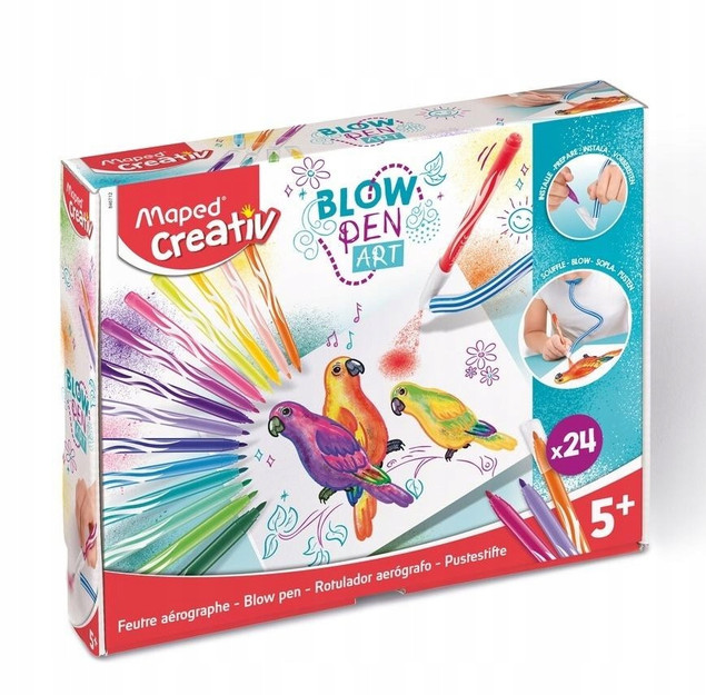 Flamastry dmuchane Blow Pen 24 kolory | Maped