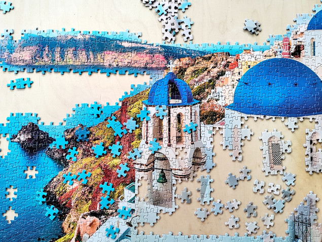 Puzzle Tactic Santorini, Grecja 1000 elementów Krajobraz Wyspy