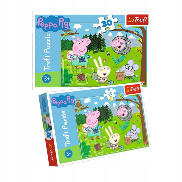Puzzle 30 el. Świnka Peppa – leśna wyprawa (Trefl)