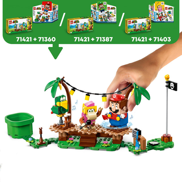 LEGO 71421 Super Mario Dżunglowy koncert Dixie Kong — zestaw rozszerzający