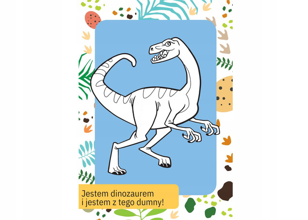 Kolorowanka Z Tatuażami Dinozaury Świecą W Ciemności! 3+ Skrzat
