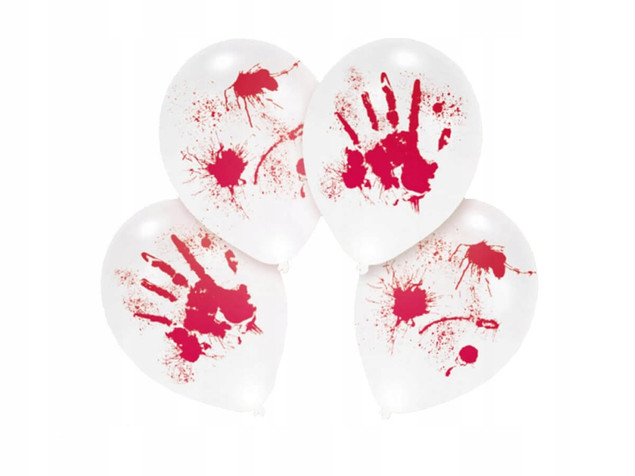 BALON LATEKSOWY HALLOWEEN-KREW LED 27,5CM 4SZT