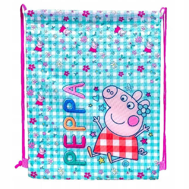 Worek Szkolny Na Buty Obuwie Odzież WF ŚWINKA PEPPA PIG 40 × 33 cm Astra