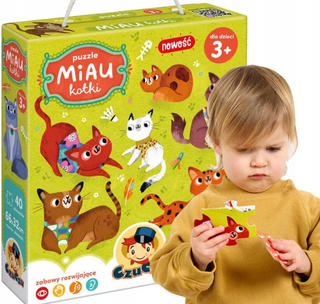 Puzzle Miau KOTKI Koty Kot Dla Dzieci 3+ CzuCzu