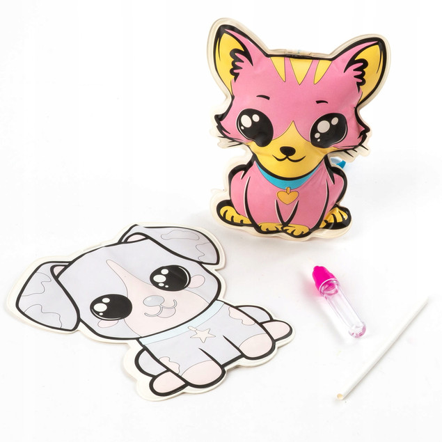 Malowanie Wodą 3D ZWIERZAKI Zestaw Kreatywny Kidea