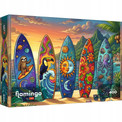 Trefl Puzzle 400 el. Flamingo by Trefl, Letnia przygoda na fali