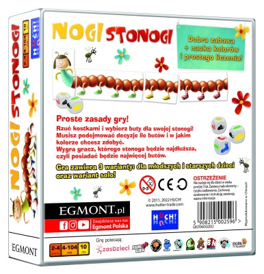 Nogi Stonogi gra edukacyjna Egmont