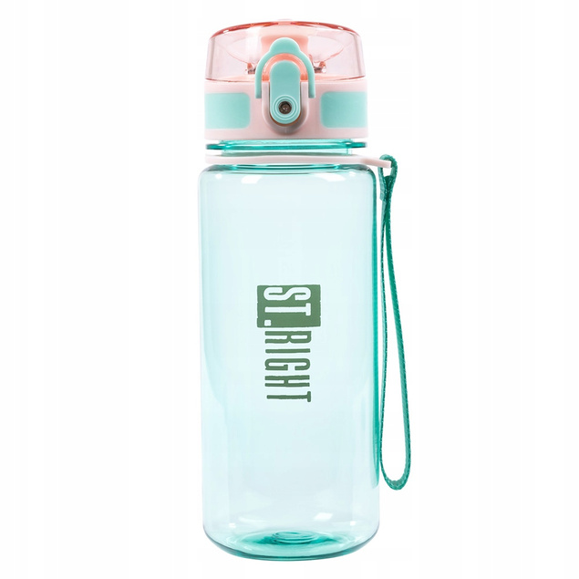 ST.RIGHT BIDON SZKOLNY BUTELKA NA NAPOJE 500 ml MINT PINK