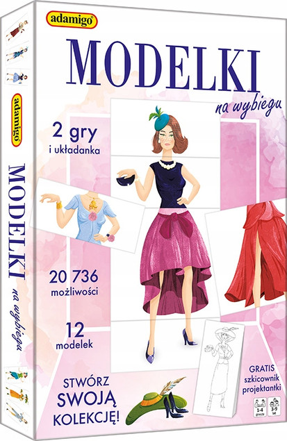Gra Układanka Modelki Modowe Adamigo
