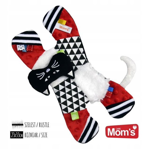 Szeleścik kotek zabawka sensoryczna Mom's 0+
