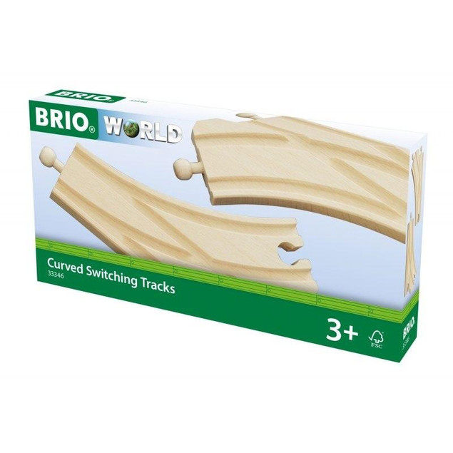 Tory rozjazdowe Brio 2x drewniane 19 cm