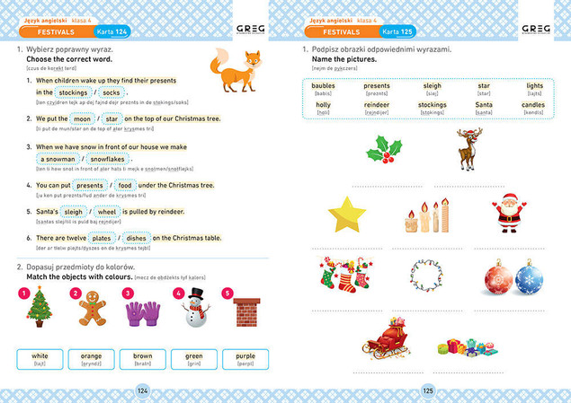 Język angielski. Karty pracy w szkole i w domu. Klasa 4