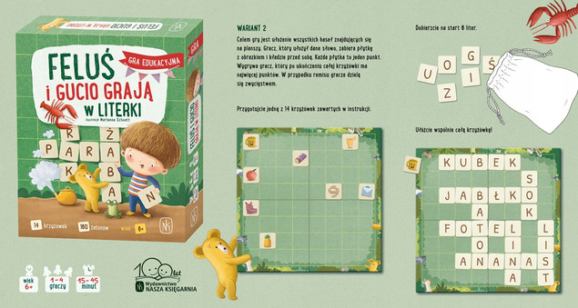 Feluś i Gucio grają w literki Nasza Księgarnia