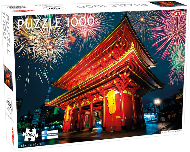Puzzle Tactic 1000 el. Temple in Asakusa Japan Świątynia Sensoji