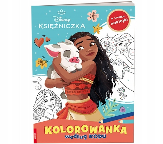 Disney Księżniczka. Kolorowanka według kodu Praca zbiorowa