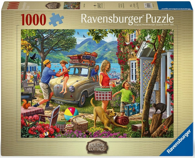 Puzzle Letnisko 1000 elementów Wypoczynek nad jeziorem Ravensburger