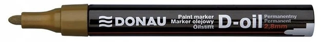 Złoty marker olejowy D-Oil z okrągłą końcówką 2.8mm