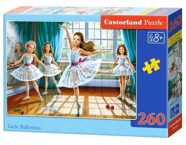 Puzzle 260 Układanka Dla Dziewczynki BALETNICA Balet Taniec 8+ Castor