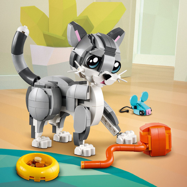 LEGO Creator 3 w 1 31163 Figlarny Kotek - Kot, Pies, Gołąb