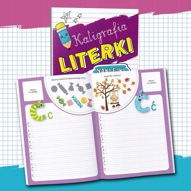 Kaligrafia LITERKI z Naklejkami 3+ Martel