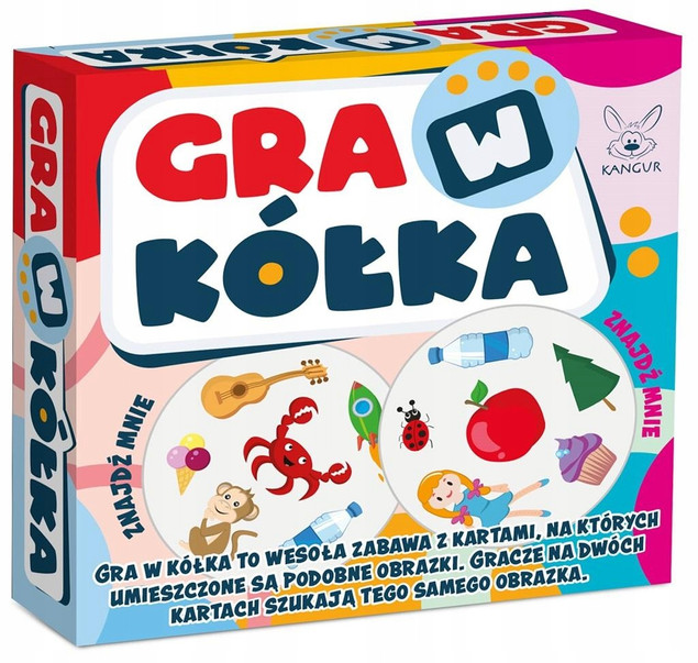 Gra w kółka – karciana edukacyjna Kangur