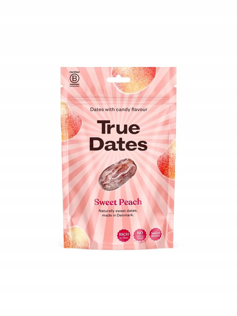 True Dates Sweet Peach Daktyle Brzoskwiniowe 100g Bez Cukru