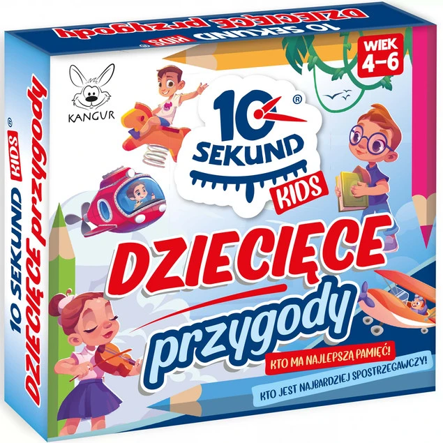 Gra planszowa 10 Sekund Kids Dziecięce Przygody Kangur