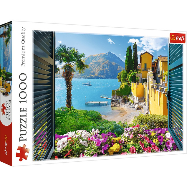 Trefl Puzzle 1000 el. Widok na jezioro Como
