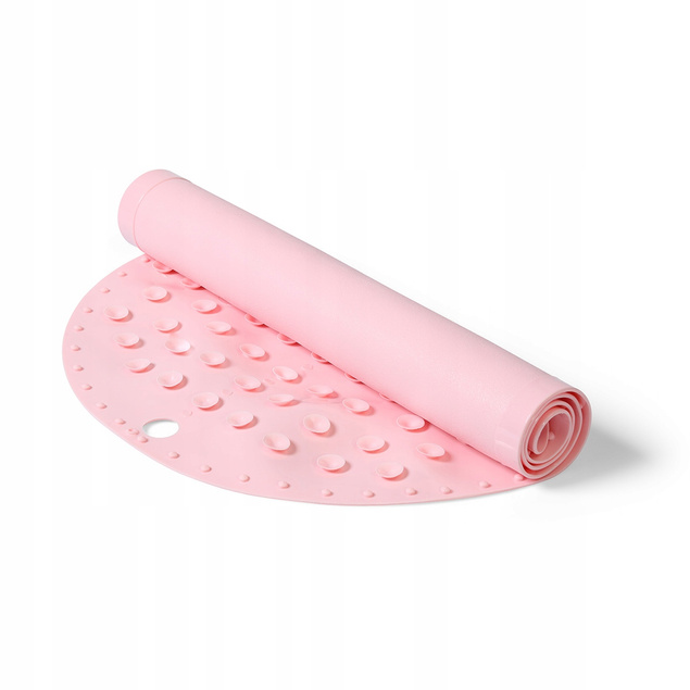 BABYONO Mata ANTYPOŚLIZGOWA Do Kąpieli Wanny 70 x 35 cm RÓŻOWA 0M+ 1346/08
