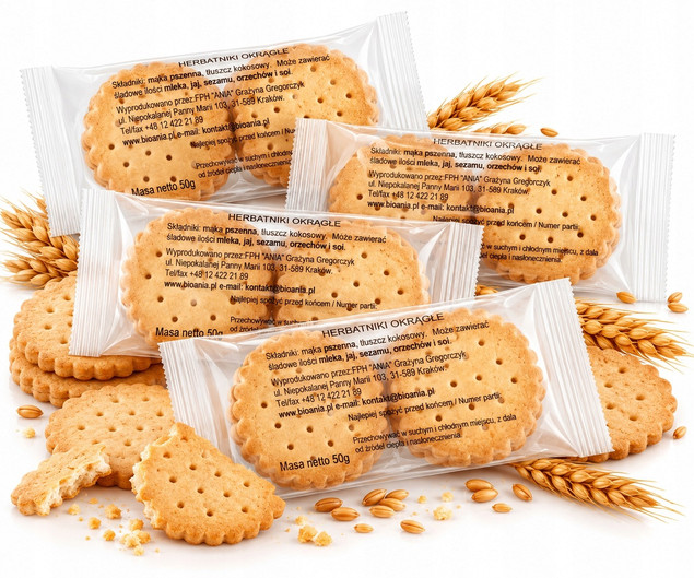 Herbatniki Pszenne Okrągłe 50g Ania x4