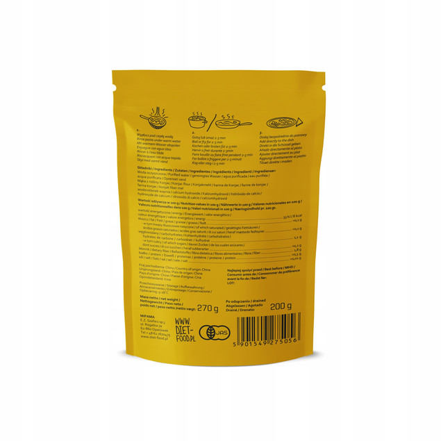 Makaron keto Diet Food Konjac (shirataki) spaghetti 200 g
