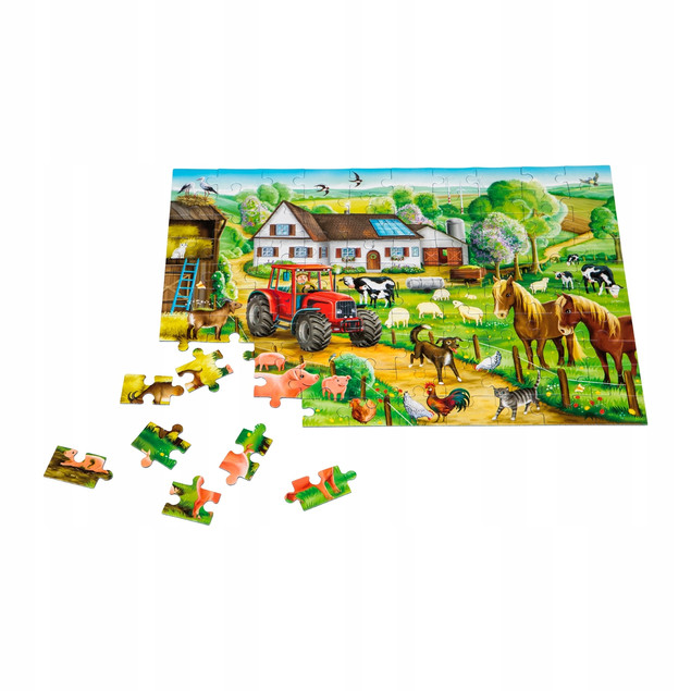 Puzzle Schmidt Spiele 100 elementów Wesołe Gospodarstwo G3