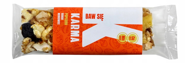 Baton Karma Popcorn Banan Nerkowiec Fit 35g