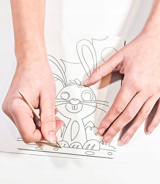 Piaskowe Malowanki WIELKANOCNY ZAJĄCZEK 6+ Alexander 3062