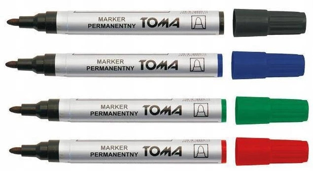 Marker perma 1,5 mm Toma TO-090 – zestaw 4 szt.