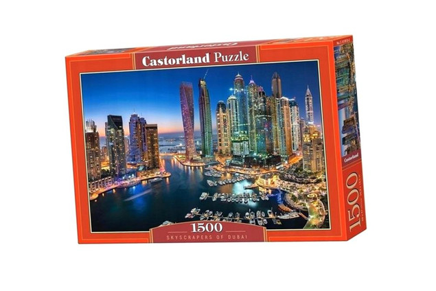 Puzzle 1500 Układanka Wieżowce DUBAJ Krajobraz Widok Miasto 9+ Castorland