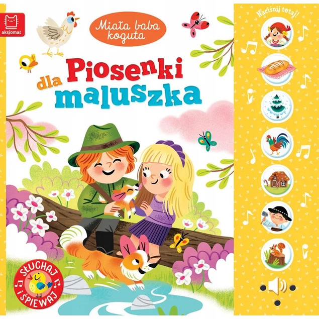 Miała baba koguta – książka z dźwiękiem dla niemowląt