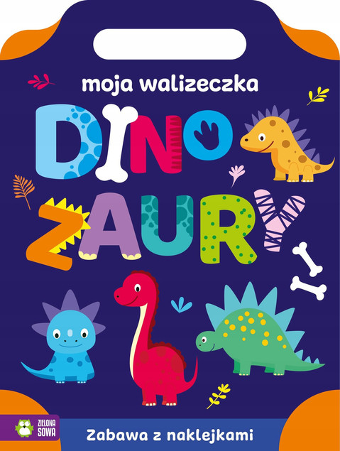 Kolorowanka Dinozaury. Moja Walizeczka z Naklejkami – Przenośna Zabawa