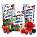 Galaretka owoce leśne BEZ CUKRU Celiko Bez glutenu przeźroczysta x3