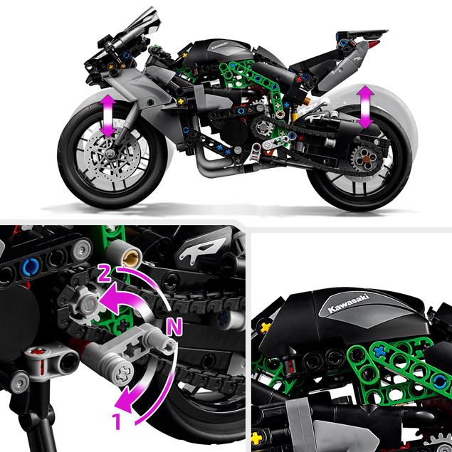 Lego TECHNIC 42170 Kawasaki Ninja H2R