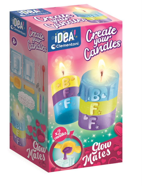 Zestaw Kreatywny Mini Fabryka Świeczek DIY BFF Glow Mates Clementoni 18352