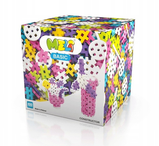 Klocki Meli Constructor Pink 400 el. – dziewczynki 3+