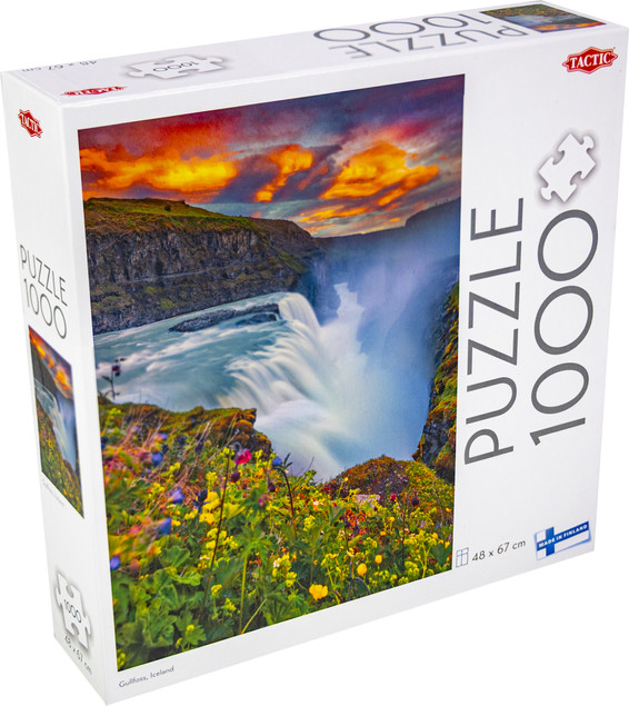 Puzzle 1000 elementów Gullfoss, Islandia – Krajobraz Wodospadu
